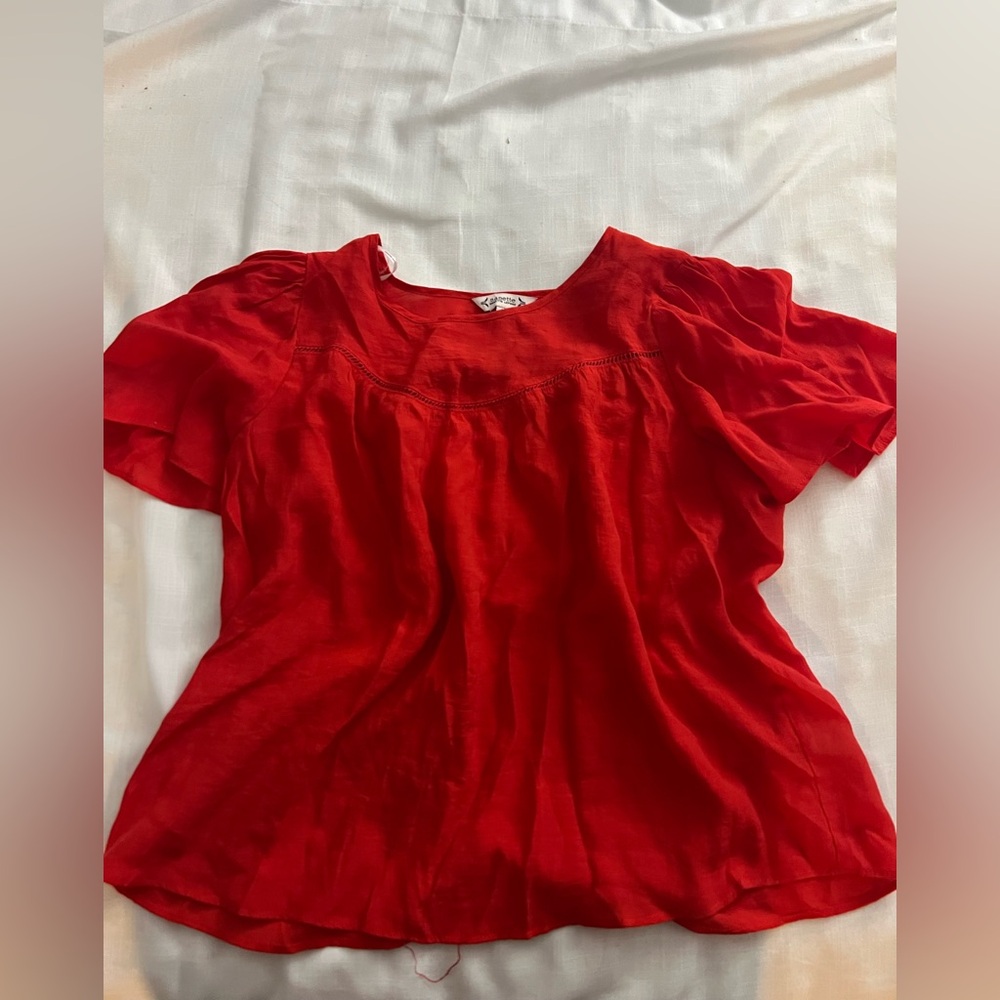 Nanette Lepore Vibrant Red Blouse